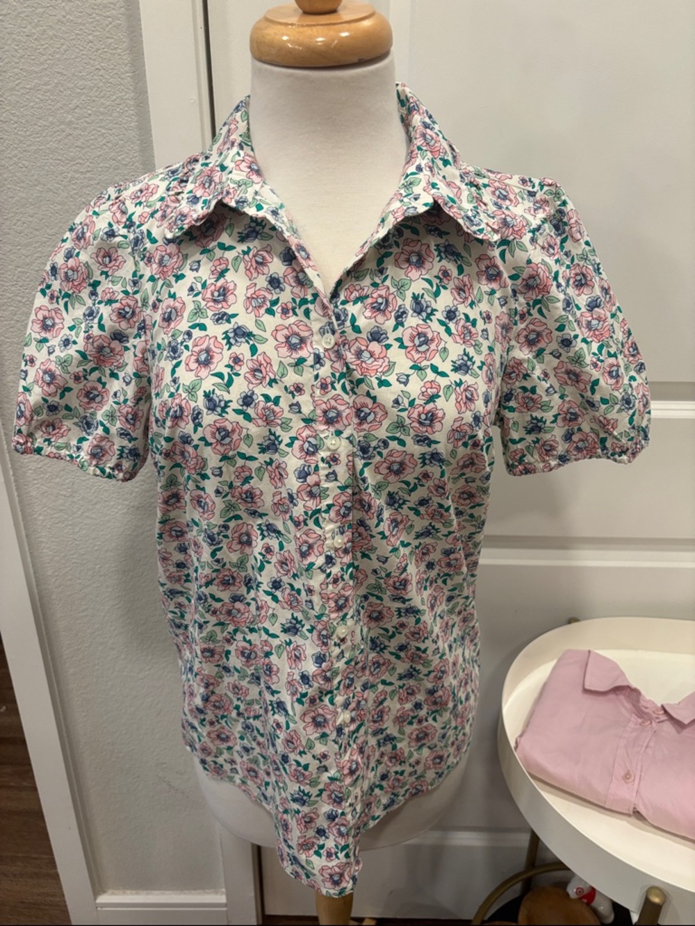 Set of 2 J. Crew Short Sleeve Button Down Blouses - Picture 7 of 10
